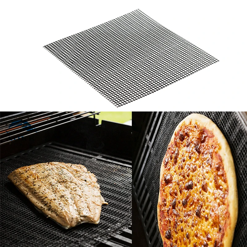 Security Grid BBQ Mat With Heat Resistance Mesh Grill Non-stick Barbecue Grilling Mats Baking For Outdoor Activities | Дом и сад