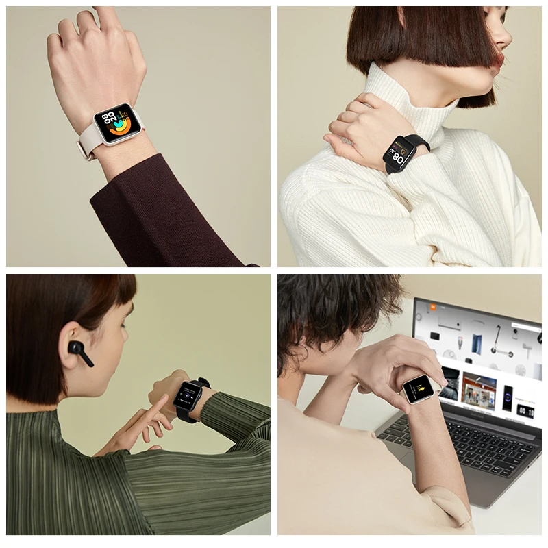 Смарт-часы Xiaomi Mi Watch Lite GPS 5ATM дисплей 1 4 дюйма Bluetooth водонепроницаемые