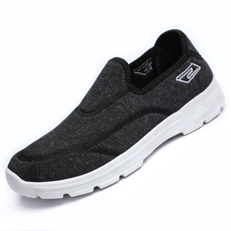 

2019 Men Canvas Shoes Summer Fashion Breathable Casual Flat Loafers Shoes Lazy Comfortable Lightweight Slip On Shoes U2-74