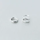 925 пробы серебряная старая серебряная ручная работа вращающаяся двойная кнопка для ушей простые классические круглые ушные кости женские аксессуары
