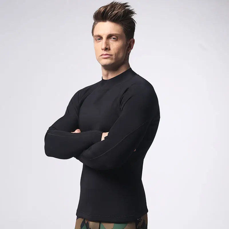 

Good Swimming 1.5MM Neoprene Men's Diving Coat Surf Coat Wetsuit Top Warm Waterproof Black Diving Jacket For Men Size S-XXL