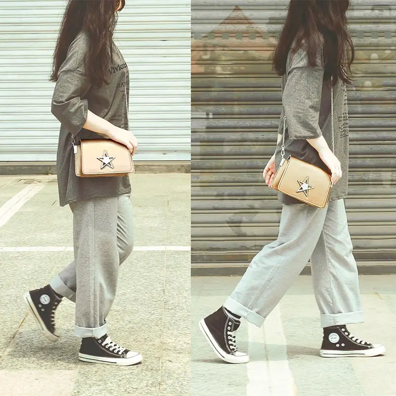 

Summer New Genuine Leather Women Shoulder Bags Fashion Wild Small Flap Designer Chain Cross Body Bag Luxury Purse Bolsa Feminina