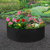 104050100 gallons fabric grow pot garden raised bed round felt vegetable planting grow bags for planter container