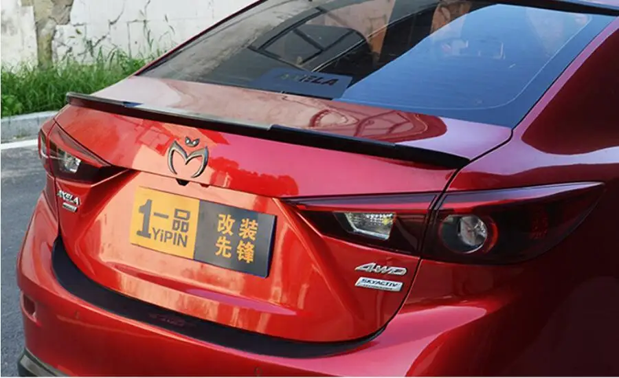 ABS автомобильные задние крылья для багажника планшетов подходит 14 18 Mazda 3 Axela Sedan 2014