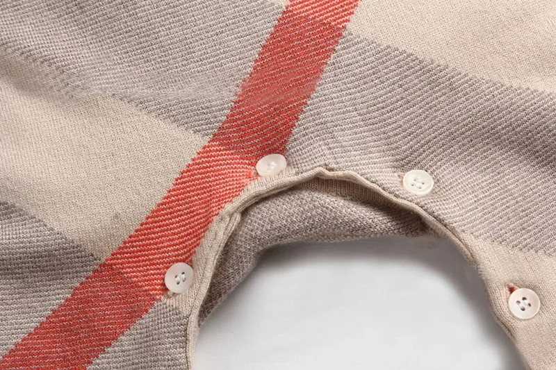 

2021 spring and autumn knitting jumpsuit, sweater set for boys and girls, 0-2 years old newborn jumpsuit, baby boy clothes