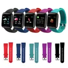 Новый Силиконовый ремешок для браслета 116 Plus Аксессуары для смарт-браслета, сменный спортивный ремешок для наручных часов, 1 шт.