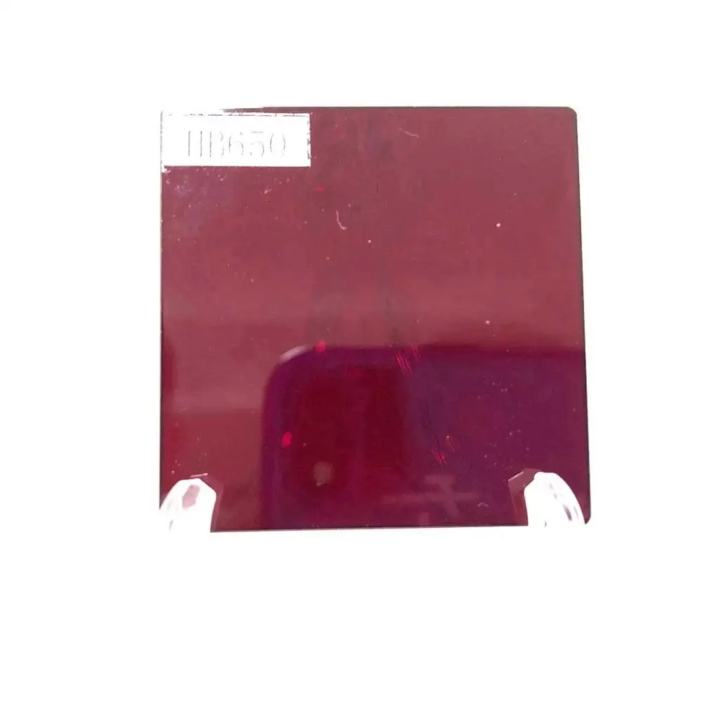 5ocs полный размер 50x50 мм uv cut и 650 нм ИК длинный полосный фильтр стекло HB650 |