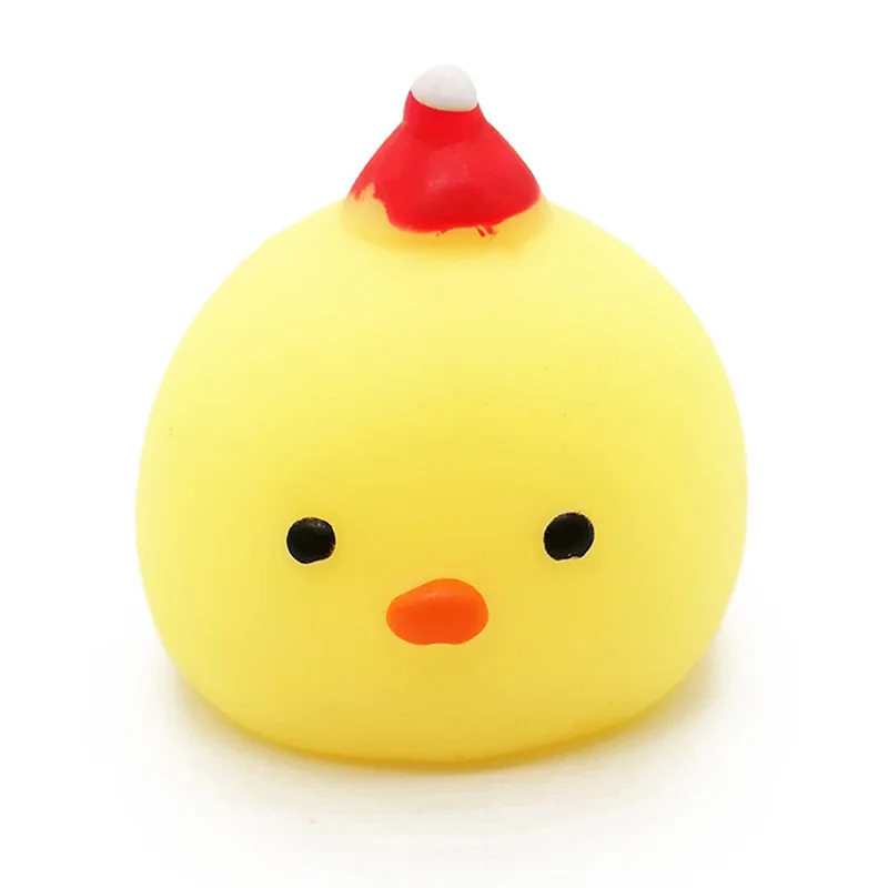 

1-8PC Christmas Gift Mini Squishy Toy Cute Santa Claus Ball Squeeze Mochi Rising Toy Abreact Soft Sticky Stress Relief Toys