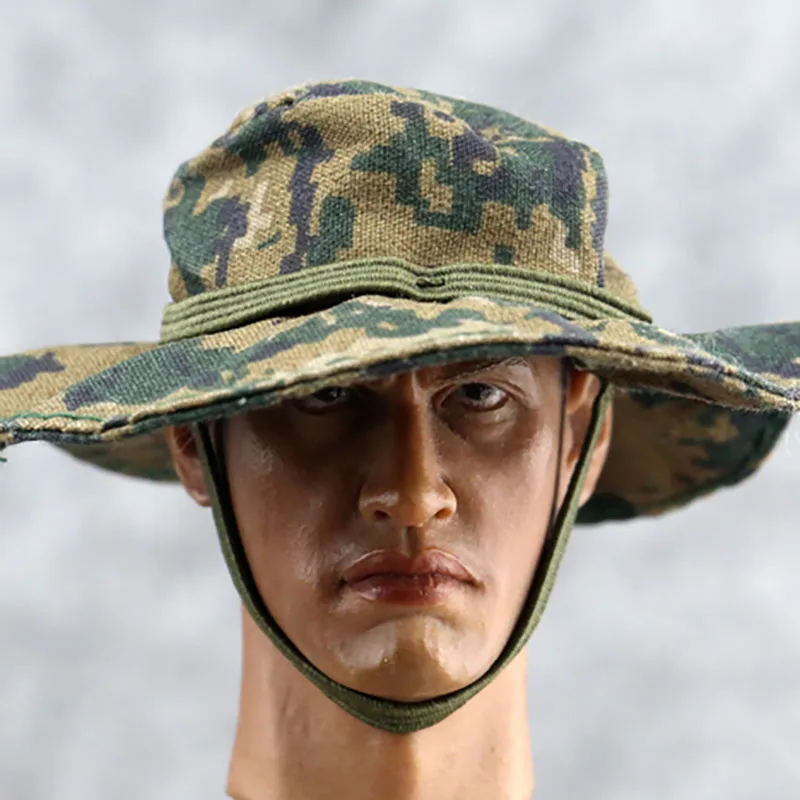 

Мужской Камуфляжный козырек Sansha в масштабе 1/6, кепка для мальчиков «сделай сам», трендовая купольная фигурка Ranger hat12 '', аксессуары для модели...