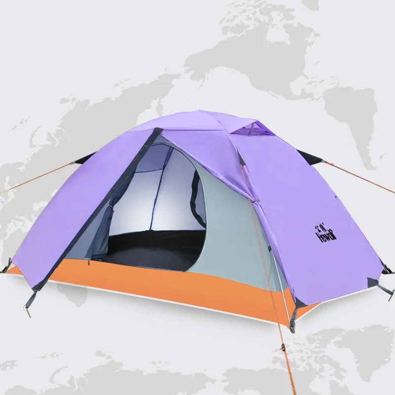 Hewolf бренд 2 человек открытый полюс палатка по 4 м временам года Пеший Туризм