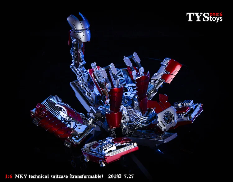 TYStoys 1/6, Мстители, Железный человек, сцена, аксессуар, чемодан, броня, MK5, шарнир, Movabe, фигурка, модель, набор