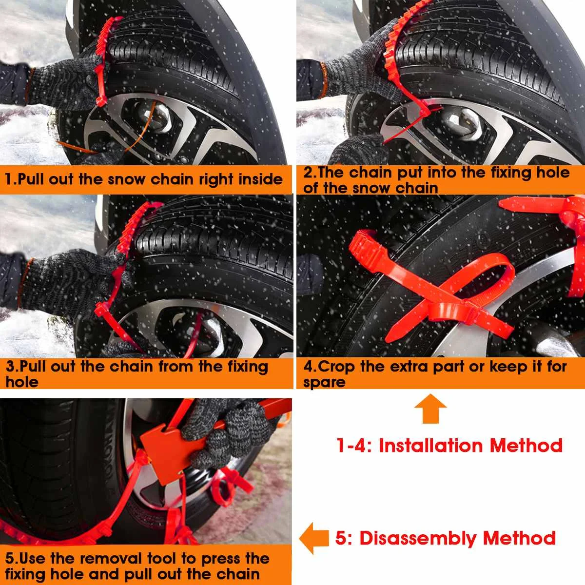 10 шт. универсальные противоскользящие автомобильные внедорожники пластиковые