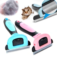 pet detachable clipper dog brush pet grooming tool hair removal comb for dogs cats brush hair shedding trimming for cat dog