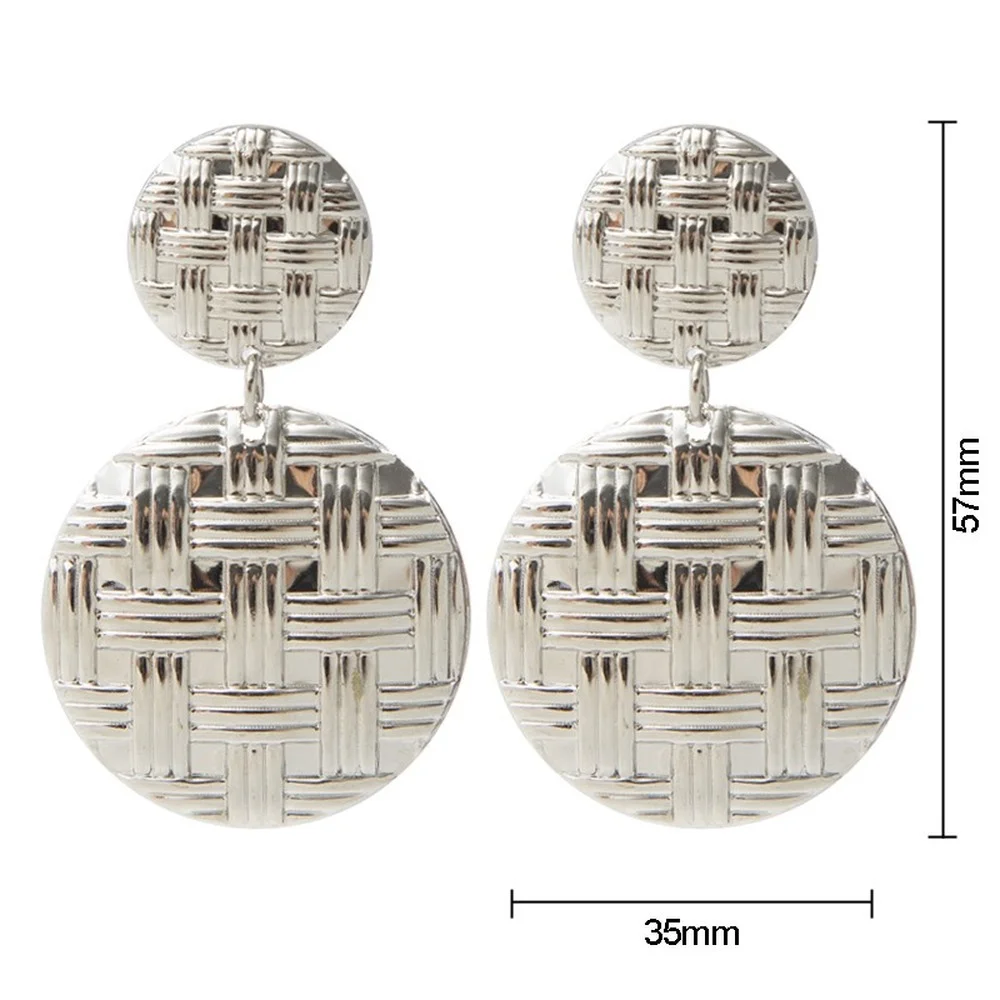 

Fashion Vintage Earrings For Women Big Geometric Statement Gold Metal Drop Earrings 2021 Trendy Earings Jewelry Accessories