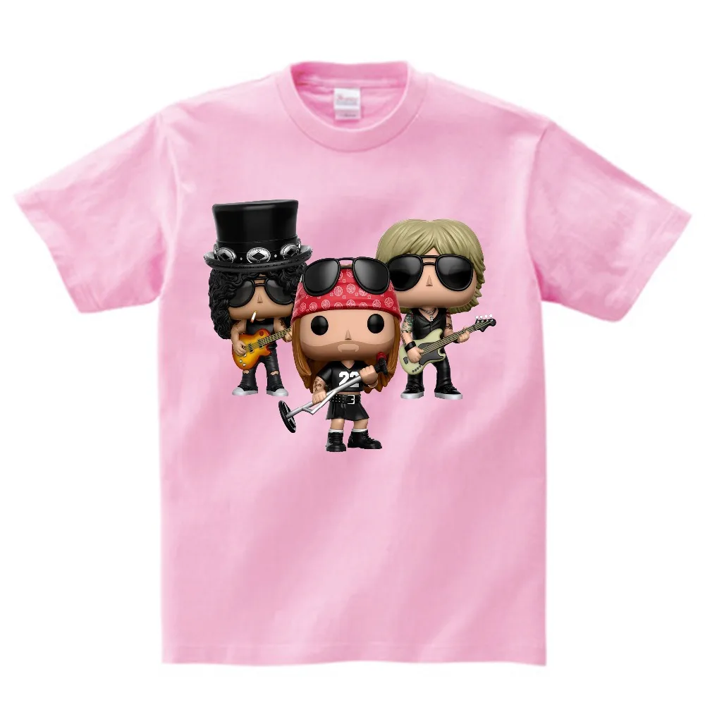 

Boy Girl T shirt Roses and Guns T Shirt Band Tops Guns N Roses Clothing Tshirt Children's Funny 2020 Hip Hop High Quality