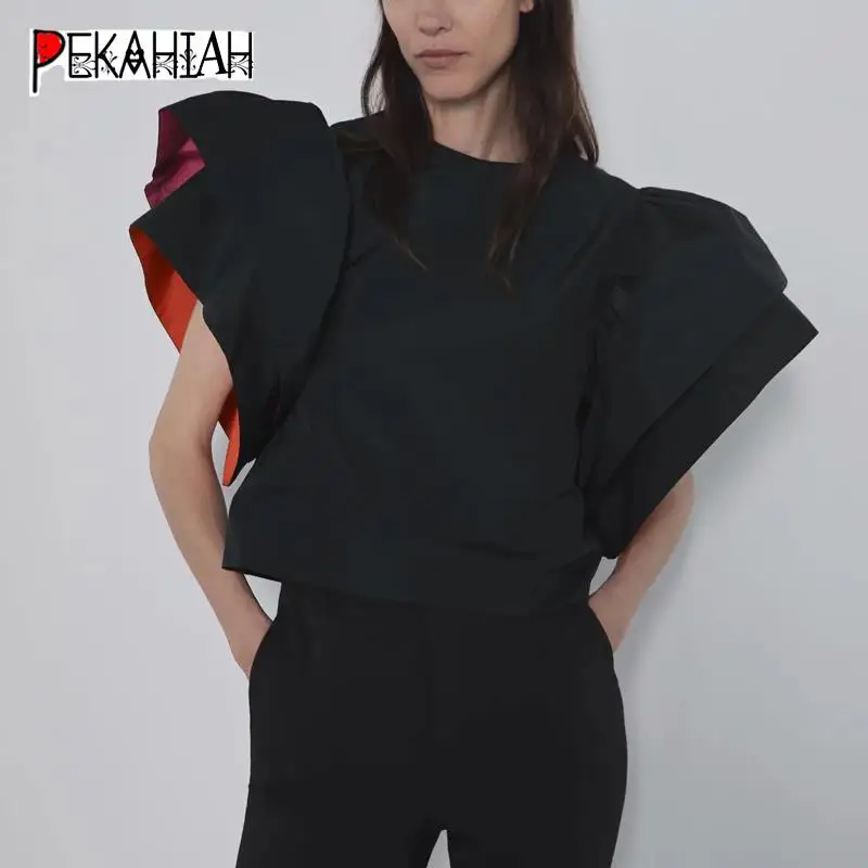 Элегантное платье с бабочками черные блузка, женские рубашки женские сапоги в Корейском стиле; одежда на каждый день женские топы, блузы mujer de moda