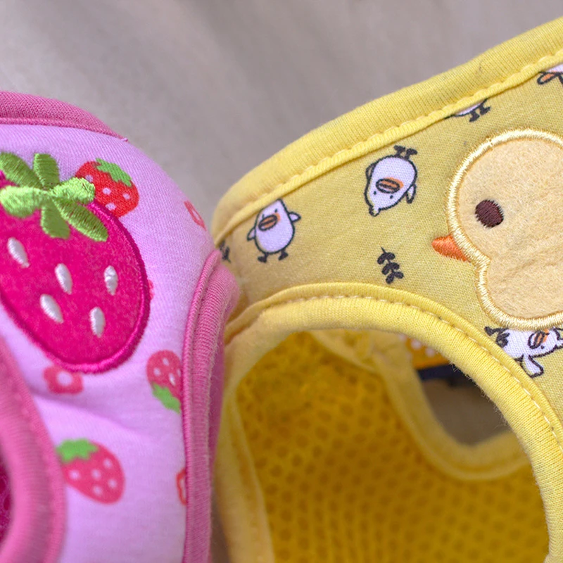 Мультяшная сетчатая нагрудная шлейка для собак из полиэстера милый ремень