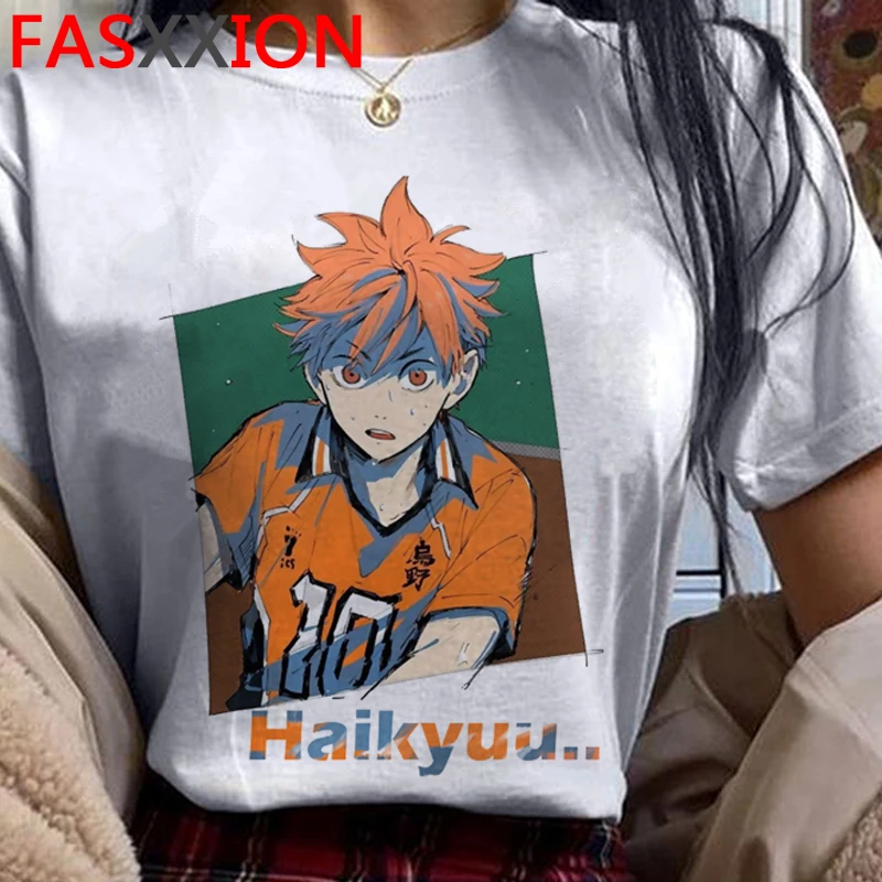 

Haikyuu t-shirt men couple clothes ulzzang harajuku kawaii plus size t-shirt ulzzang couple clothes