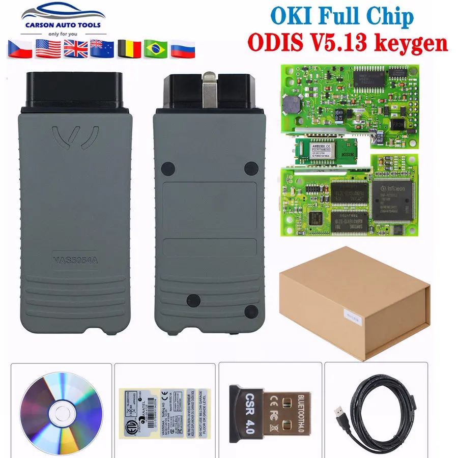 Vas6154 odis 5,03/V5.1.3 клавиатура vas5054a V5.1.3 oki полный чип vas 6154 wifi и Bluetooth VAS5054 Поддержка UDS диагностики