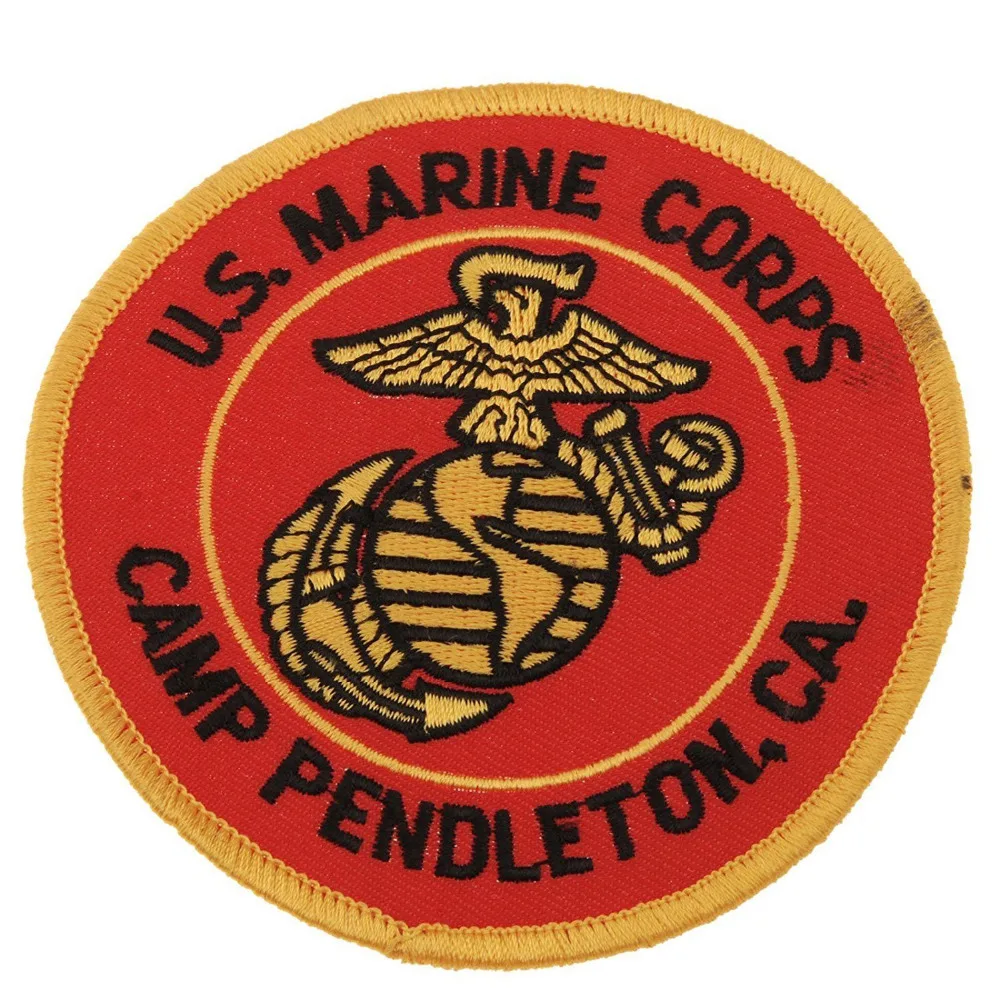 Вышитая нашивка USMC морской пехоты США лагерь PENDLETON для курток Военная INSIGNIA| |