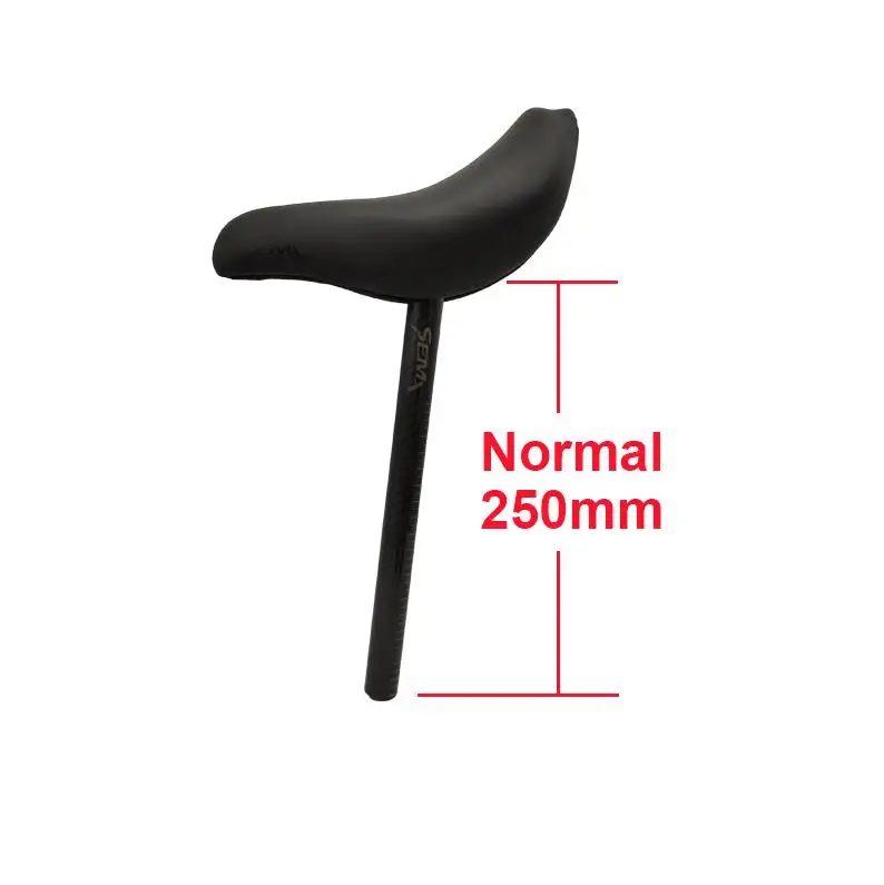 Normal 250mm black Велосипедный Подседельный штырь и седло 22,2 мм SEMA супер светильник 170 г балансировочный велосипед/стридеры/нажимной велосипед/BMX седло черный/красный высокое качество Лидер продаж - Цвет: Normal 250mm black