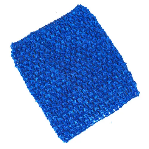 Royal blue Аксессуары для шитья из эластичной ткани, Детская повязка на голову, 15X15 см, Тюлевая юбка-пачка «рюмочка» «сделай сам», вязаная крючком на груди, одежда для девочек, юбка - Цвет: Royal blue