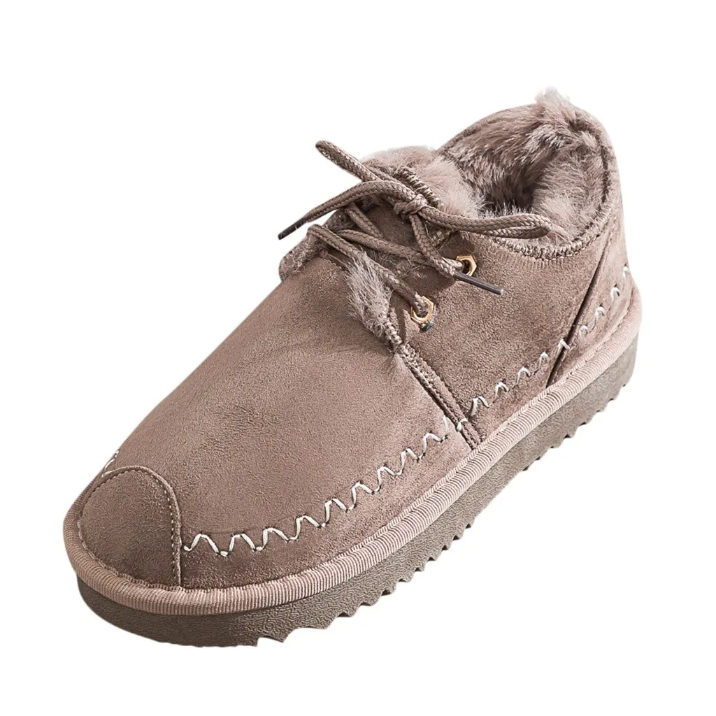 Женская Повседневная обувь 2019 г. Женские Теплые повседневные Зимние ботиночки на