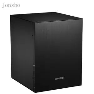 Чехол Jonsbo C2 для компьютера Mini ITX, алюминиевый, серебристый, с поддержкой жесткого диска 3,5 дюйма