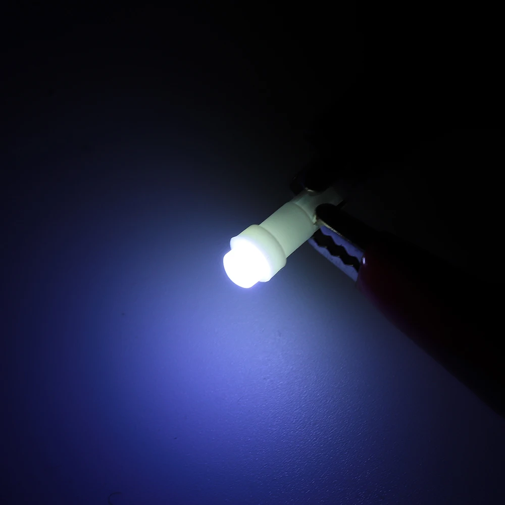 10/20 штук T5 COB 1LED приборной панели автомобиля манометр Подсветка Клин для лампочек
