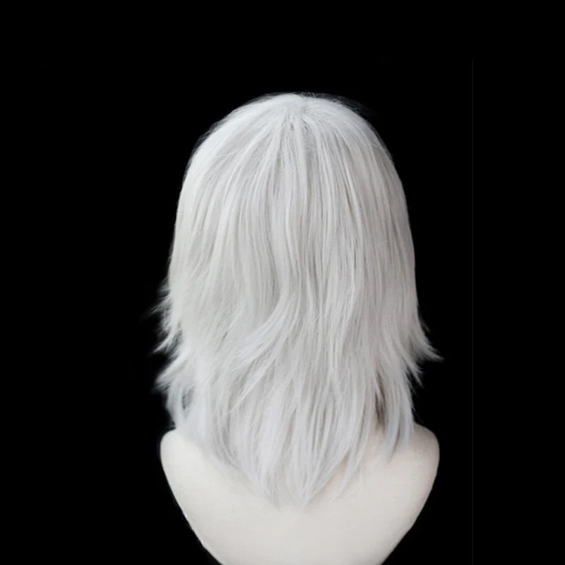 

Anime Comic Demon Slayer Kimetsu no Yaiba Cosplay Wigs Uzui Tengen Cosplay Wig Heat Resistant Synthetic Wig White Straight Men