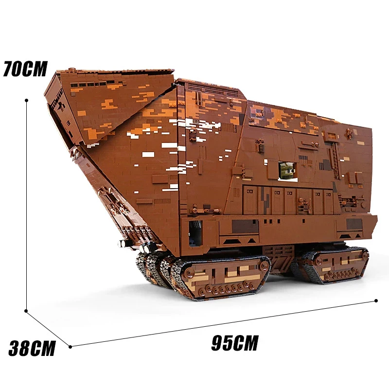 

High-Tech RC The Cavegod UCS Sandcrawler Eclipse Destroyer Building Blocks MOC-12922 Assembly Model Bricks Toys for Kids Gifts