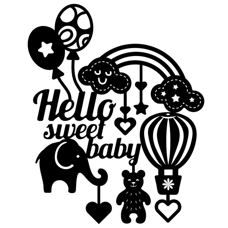 Kokorosa Hello Sweet Baby форма в виде слона для рукоделия металлические режущие штампы
