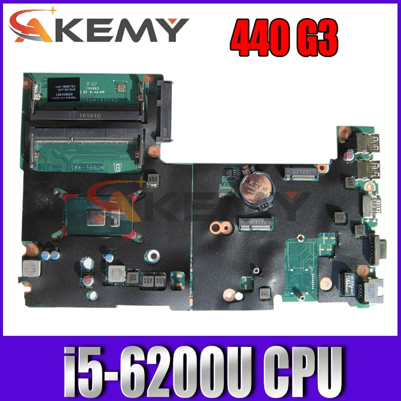 

Материнская плата DA0X61MB6G0, для HP ProBook 440, 430, G3, процессор i5 6200U 830937-601, 901118-601, 830938-601, 830938-501, 830938-001