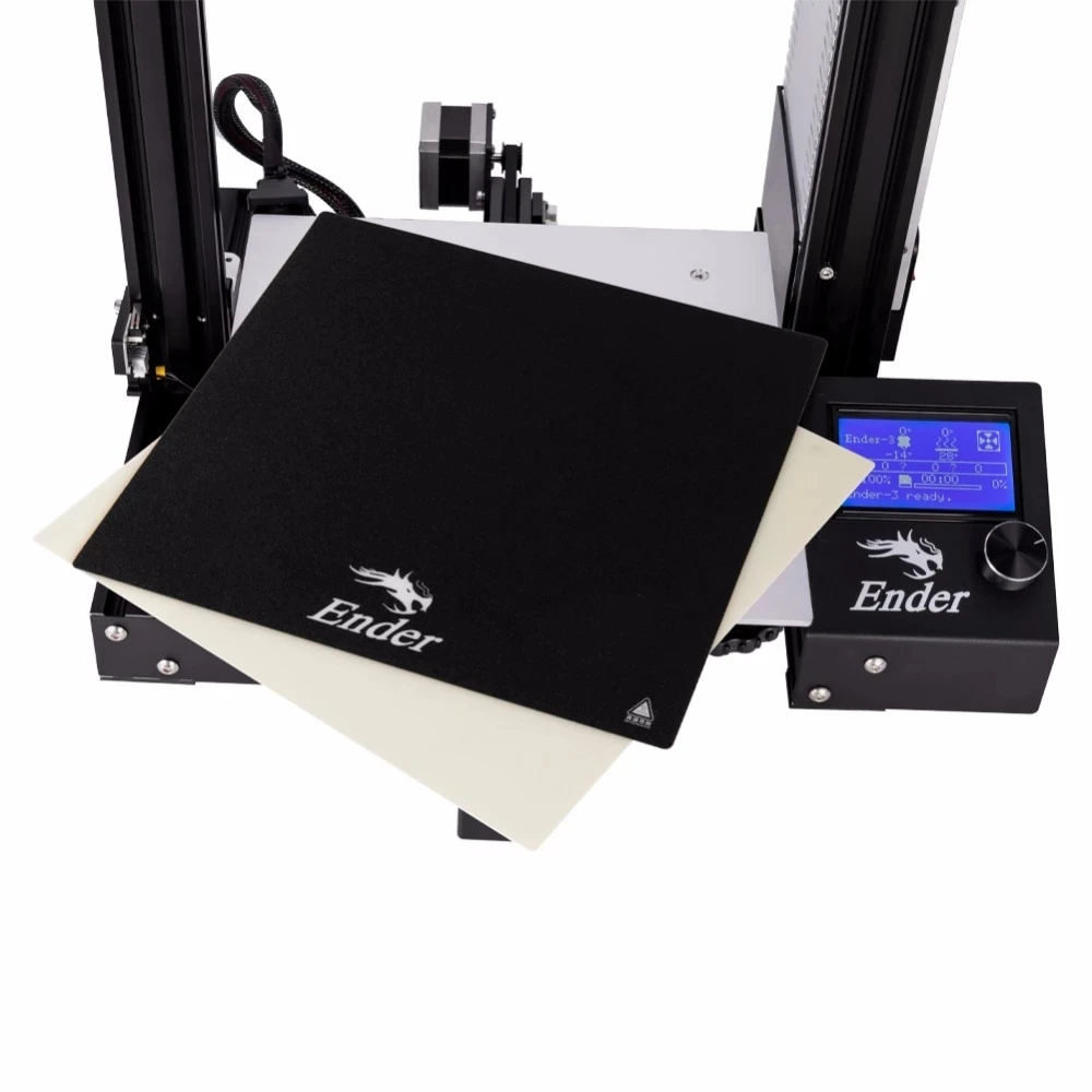 creality hotbed sticker 235x235mm build surface stickerfiber glass plate removable platform for ender 3cr 20 3d printer parts free global shipping