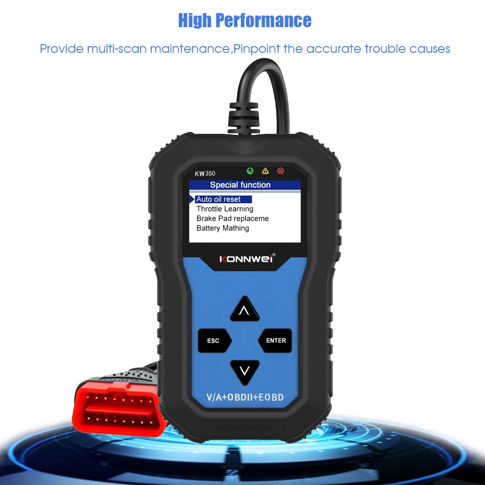

KW350 Car OBD2 diagnostic scanner OBD 2 Car auto tool full system code reader Scanner