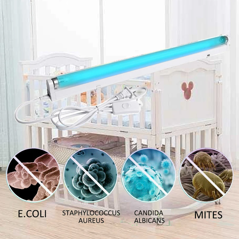 110V 220V LED Germicidal Light 6W 8W T5 Tube UVC Sterilizer Kill Dust Mite Eliminator UV Ozone Disinfection Lamp Quartz | Лампы и