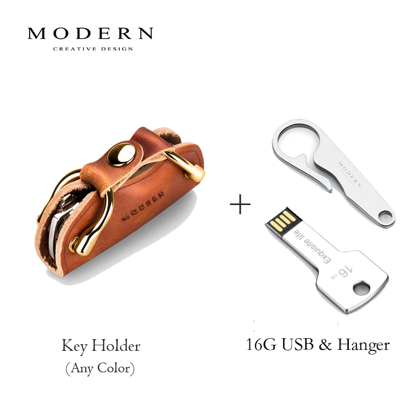 Holder 16G hanger Современный бренд, новинка, натуральная кожа, умный органайзер для ключей, брелок для ключей, кошелек, креативный, для путешествий, для мужчин и женщин, подарок - Цвет: Holder 16G hanger