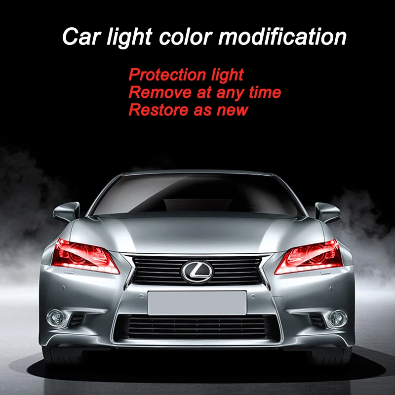 30x150 см прозрачная наклейка на фару для автомобиля тормозной задний светильник