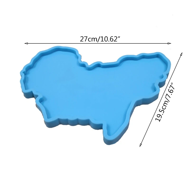 

Epoxy Resin Mold Map Casting Silicone Mould DIY Crafts Plaster Soap Making Tool 1XCA