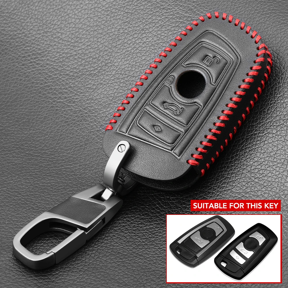 Модный кожаный чехол для автомобильного ключа с дистанционным управлением BMW 1 2 3
