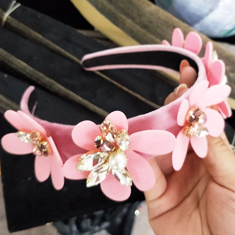 Большая корона королева принцесса Смола Цветок Прозрачный Искусственный