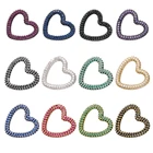 ZHUKOU ЗолотойСеребряный Кристалл Сердце Маленькая Подвеска для женщин DIY серьги ожерелье подвеска аксессуары поставки оптом VD683