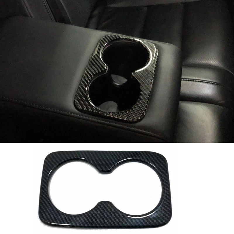 Новая задняя крышка для держателя стакана воды из углеродного волокна Jeep Grand Cherokee