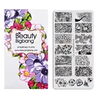 Beautybigbang пластины для стемпинга ногтей из нержавеющей стали панда кружевной стиль штамп для ногтей штамп Carimbo de unha пластина для стемпинга ногтей