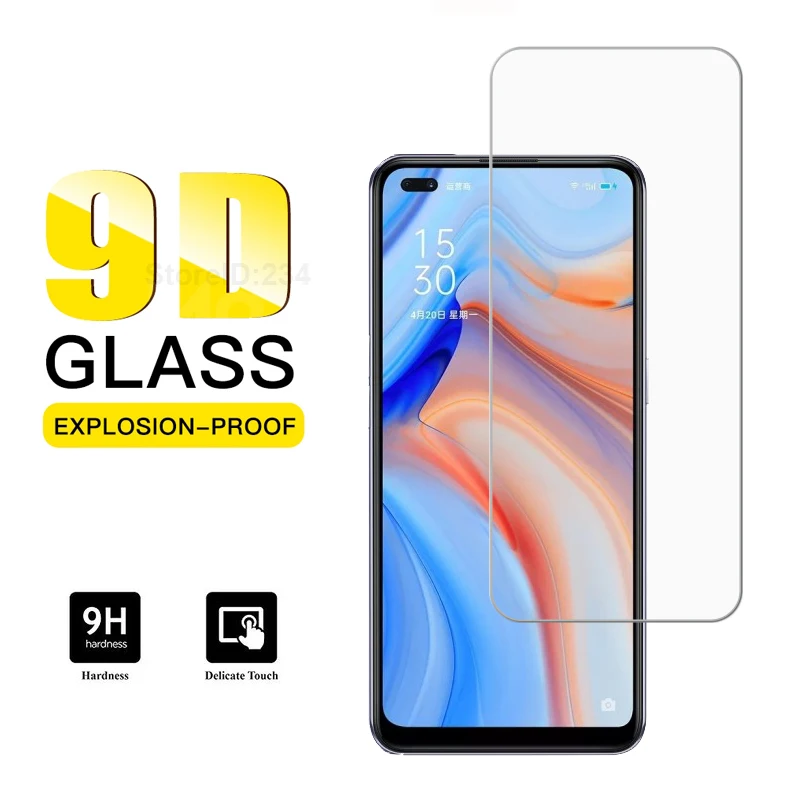 Стекло Reno 4 для Oppo закаленное стекло 6 дюйма защитная пленка экрана Acyc sklo OPPO Reno4 PDPM00
