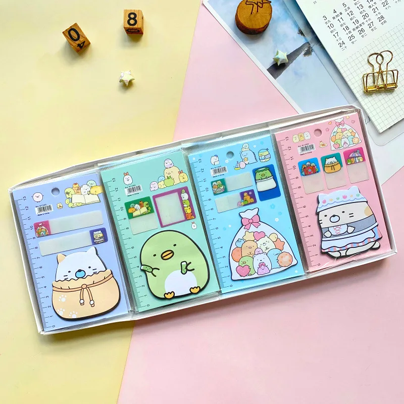 

Многофункциональный блокнот для записей Sumikko Gurashi 40 шт./лот, Липкие заметки, милые канцелярские принадлежности N Times, блокнот, Закладка, школь...