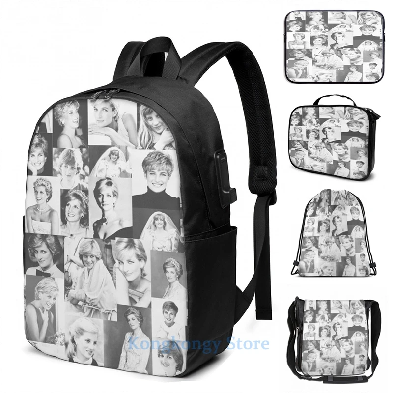 Забавный женский рюкзак с графическим принтом Diana школьные сумки для мужчин и