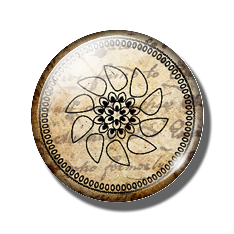 PACK OF 1 Ганеша магнит на холодильник Сувенирный буддизм, Будда Шакьямуни Индийский Бог Шива Йога Ом 30 мм стекло кабошон, магнитные наклейки на холодильник - Цвет: PACK OF 1