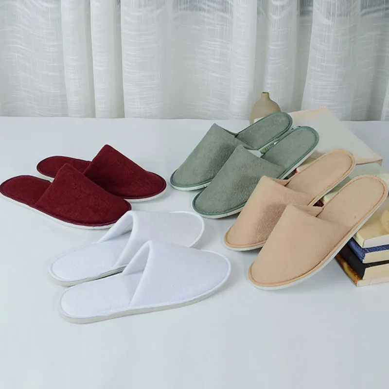 2019 New Winter Home Slippers Indoor Floor Shoes Hotel Travel Spa Slipper for Women Men Slides Guest 27.5cm | Обувь