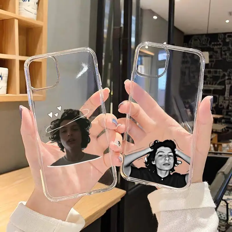 

TV Finn Wolfhard Stranger Things Phone Case Transparent for iPhone 6 7 8 11 12 s mini pro X XS XR MAX Plus SE cover funda